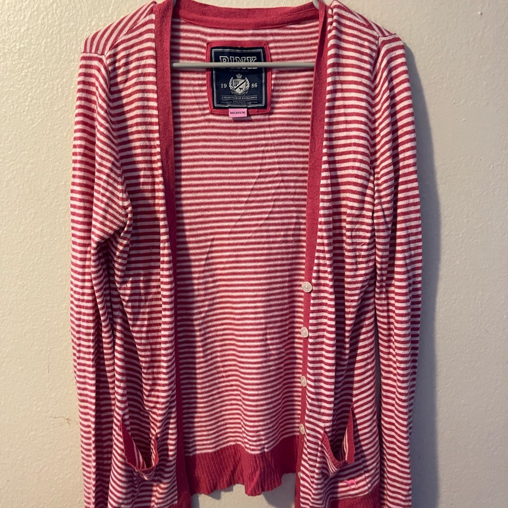 Victoria’s Secret Pink striped cardigan